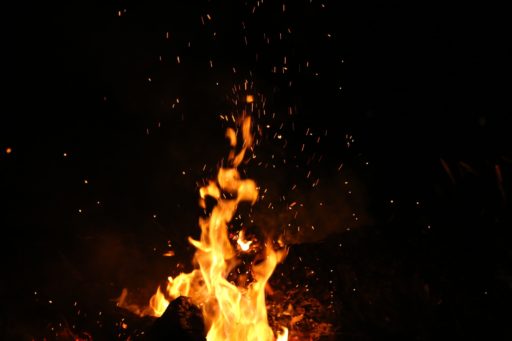 a fire representing startup burn rate